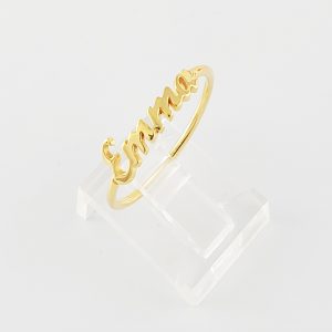 Cadena Nombre Personalizado (5 mm) c/ Diamantes - Oro Amarillo 14Kts -  EUROGEMS
