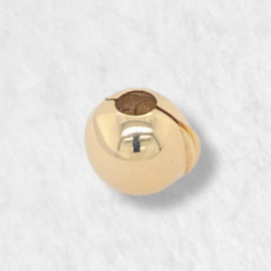 Dije (9 mm) Para Brazalete Esfera Clip Maciza - Oro Amarillo 18Kts