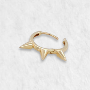 Unitario SEPTUM (11 mm) c/ Tres Conos - Oro Amarillo 14Kts