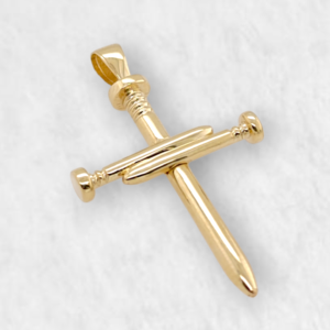 Cruz (29 x 20 mm) c/ 3 Clavos - Oro Amarillo 14Kts