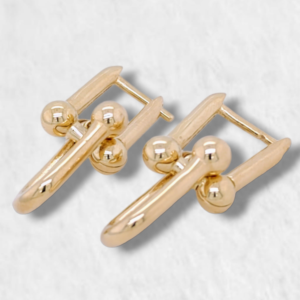 Huggies U Link c/ Dos Eslabones - Oro Amarillo 14Kts