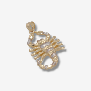 Dije (26 x 20 mm) Escorpion - Oro Dos Tonos 14Kts