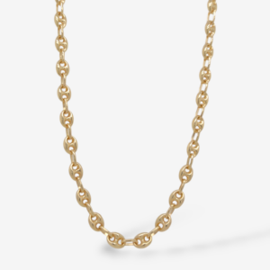 Cadena (45 cm) Mariner Puff (4.8 mm) c/ Cierre Lobster - Oro Amarillo 14Kts