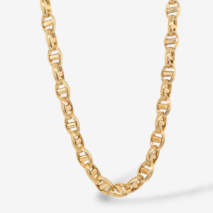 Cadena (60 cm) Mariner Light Alternado (5.6 mm) c/ Cierre Lobster - Oro Amarillo 18Kts