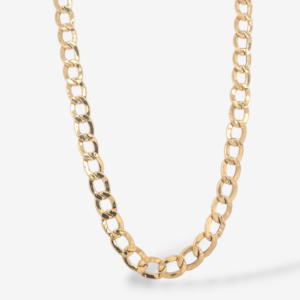 Cadena (60 cm) Tejido US Link (5.5 mm) Super Light c/ Cierre Lobster - Oro Amarillo 18Kts