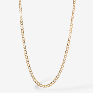 Cadena (45 cm) Maciza Tejido US Link (2.5 mm) c/ Cierre Lobster - Oro Amarillo 18Kts