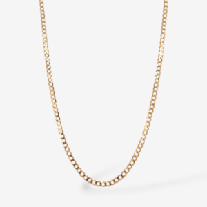 Cadena (45 cm) Maciza Tejido US Link (2 mm) c/ Cierre Lobster - Oro Amarillo 18Kts