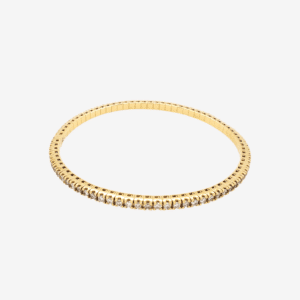 Pulsera (#16) Flex Tennis c/ Diamantes Naturales (2.30 Ct) & 4 Prongs (3 mm) - Oro Amarillo 18Kts