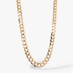 Cadena (60 cm) Maciza Tejido US Link (6 mm) c/ Cierre Lobster - Oro Amarillo 18Kts