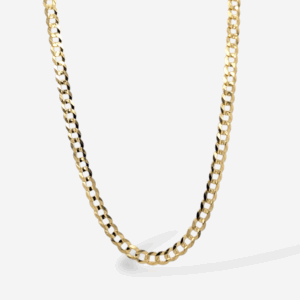 Cadena (55 cm) Maciza US Link (3.65 mm) c/ Cierre Lobster - Oro Amarillo 14Kts