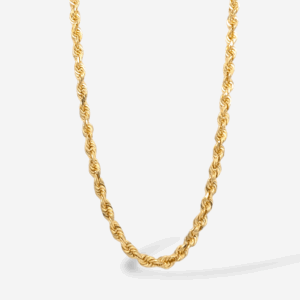 Cadena (60 cm) Maciza San Francisco (4 mm) c/ Cierre Lobster - Oro Amarillo 18Kts