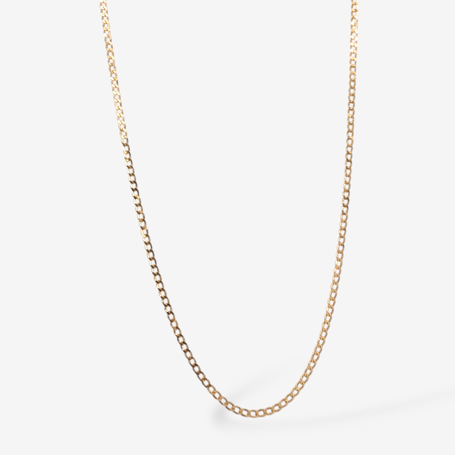 Cadena (40 cm) Tejido US Link (1.50 mm) c/ Cierre Lobster - Oro Amarillo 18Kts