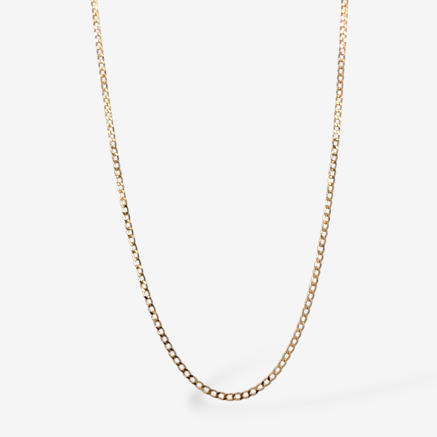 Cadena (45 cm) Tejido US Link (1.50 mm) c/ Cierre Lobster - Oro Amarillo 18Kts