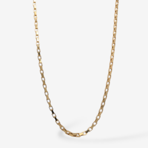 Cadena (45 cm) Tejido Box (1.90 mm) c/ Cierre Lobster - Oro Amarillo 18Kts