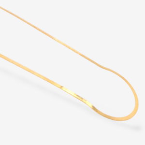 Cadena (45 cm) Herringbone (2.5 mm) c/ Cierre Spring - Oro Amarillo 18Kts