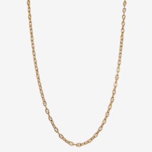 Cadena (50 cm) Tejido Mariner Alternado Light (2 mm) c/ Cierre Spring - Oro Amarillo 18Kts