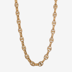 Cadena (60 cm) Mariner Alternado c/ Cierre Lobster (5.5 mm) - Oro Amarillo 18Kts