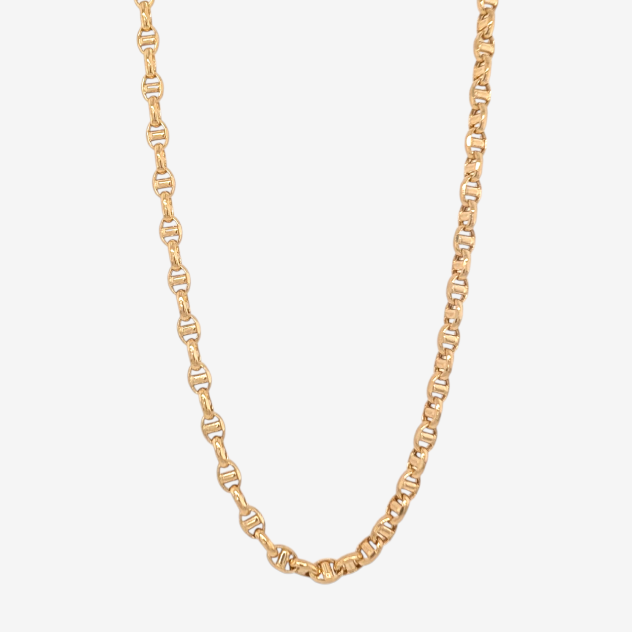 Cadena (50 cm) Mariner Alternado Light (3.70 mm) c/ Cierre Lobster - Oro Amarillo 18Kts