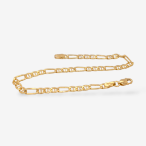 Brazalete (18 cm) Tejido Figaro/Mariner (3.5 mm) Cierre Lobster - Oro Amarillo 18Kts