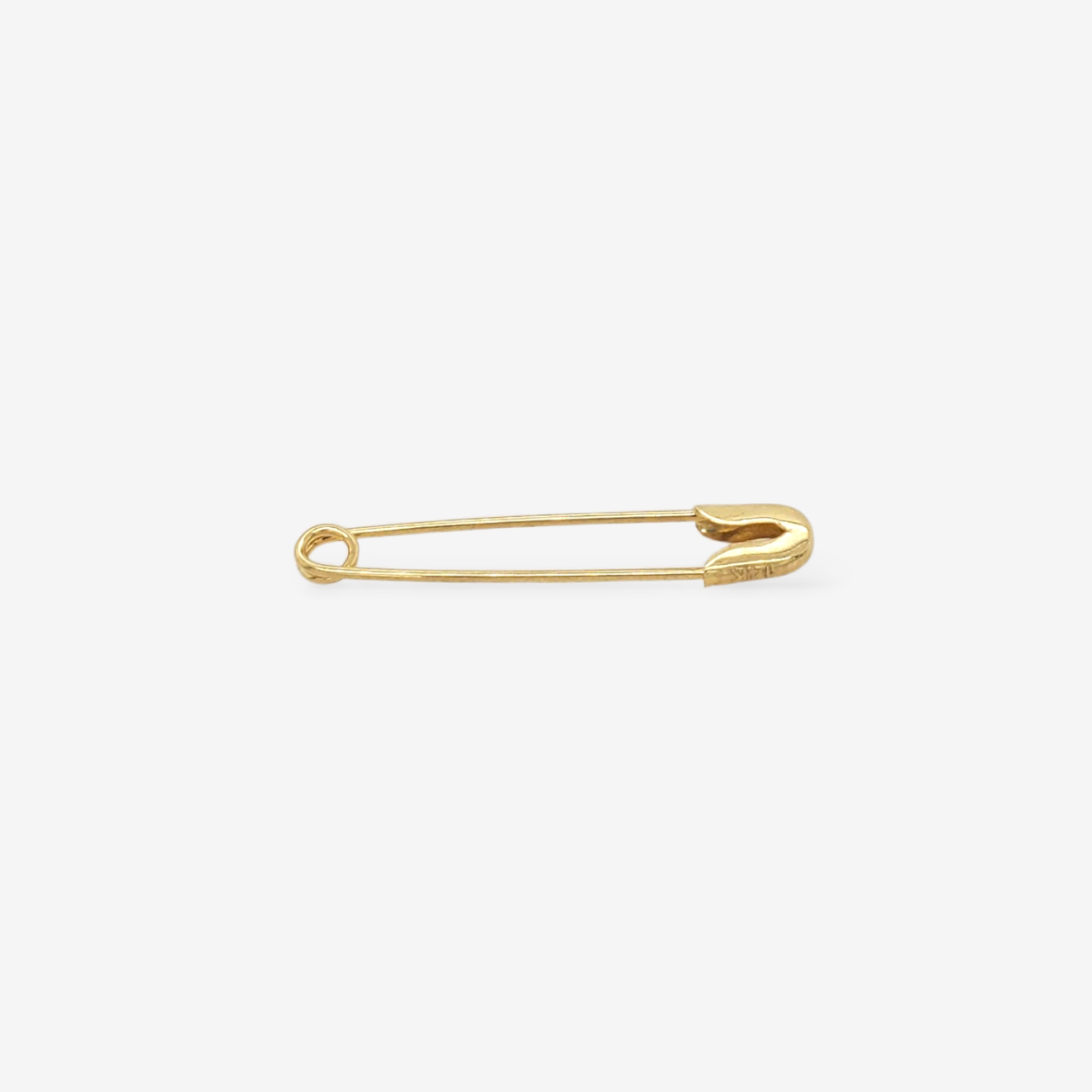 Imperdible (30 x 5 mm) Liso - Oro Amarillo 14Kts