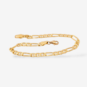 Brazalete (18.5 cm) Tejido Figaro/Mariner (4.40 mm) Cierre Lobster - Oro Amarillo 18Kts