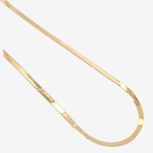 Cadena (40 cm) Tejido Gargantilla Herringbone c/ Cierre Spring (3.50 mm) - Oro Amarillo 14Kts