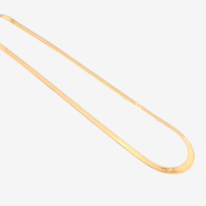 Cadena (40 cm) Gargantilla Herringbone c/ Cierre Lobster (3.33 mm) - Oro Amarillo 14Kts