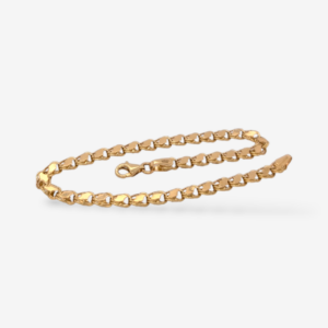 Brazalete (19 cm) Tejido Barley (4 mm) c/ Cierre Lobster - Oro Amarillo 18Kts
