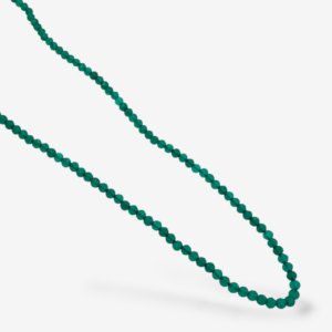 Collar (42.5 cm) Green Onix Fascetadas (2.50 mm) c/ Cierre Spring & Extension - Oro Amarillo 14Kts