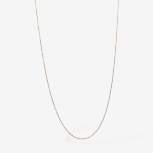 Cadena (50 cm) Fina Cable c/ 3 Ajustes & Cierre Lobster - Oro Amarillo 14Kts
